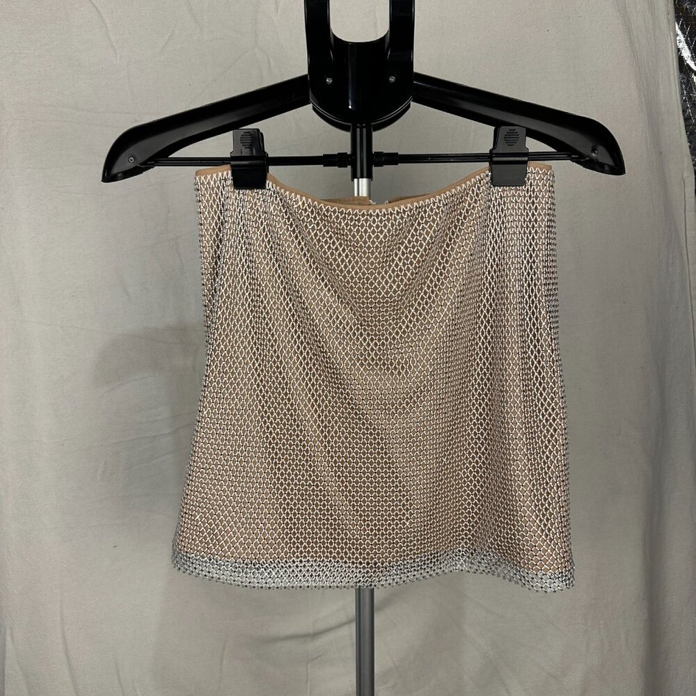 Alice + Olivia Ramos Mini Skirt Size 6 | Embellished Party Skirt Glam Style